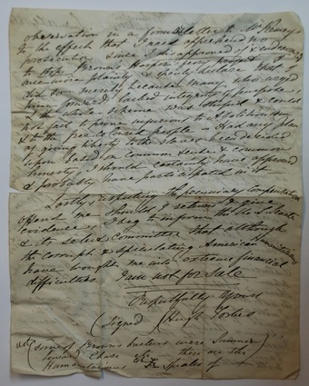 Hugh Forbes Letter 1860